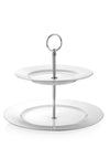 Newbridge Whiteware 2 Plate Cake Stand White