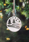Newbridge Christmas Snow Scene Hanging Decoration
