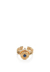 Newbridge All Seeing Evil Eye Stacking Ring, Gold Size 60