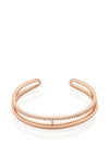 Newbridge Clear Stone Bangle, Rose Gold