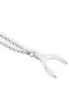 Newbridge Wishbone Necklace, Silver