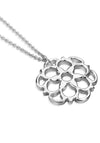 Newbridge Floral Charm Necklace, Silver
