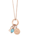 Newbridge December Birth Stone Pendant, Rose Gold