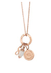 Newbridge October Birth Stone Pendant, Rose Gold