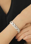 Newbridge Silverware Leaf Link Bracelet, Silver