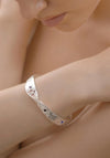 Newbridge Dalique Silver Plated Twist Bangle