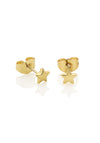 Newbridge Amy Star Stud Earrings, Gold