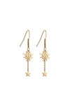 Newbridge Amy Sun and Star Drop Earrings, Gold