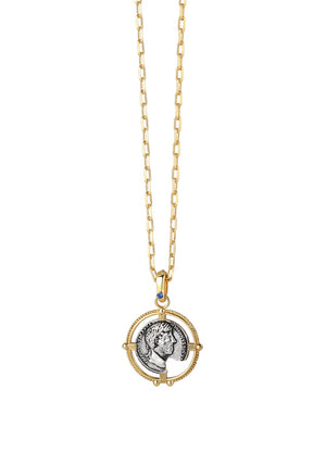 Newbridge Broken Marcus Aurelius Coin Pendant, Gold