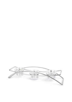 Newbridge Triple Tealight Holder, Blue Multi