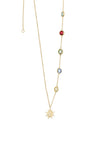 Newbridge Amy Colourful Stone Necklace, Gold