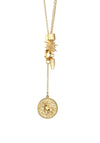 Newbridge Amy Multi Charm Necklace, Gold