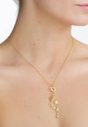 Newbridge Amy Sun and Moon Charm Necklace, Gold