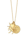 Newbridge Amy Unicorn Charm Necklace, Gold
