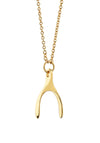 Newbridge Amy Wishbone Pendant Necklace, Gold