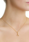 Newbridge Amy Wishbone Pendant Necklace, Gold