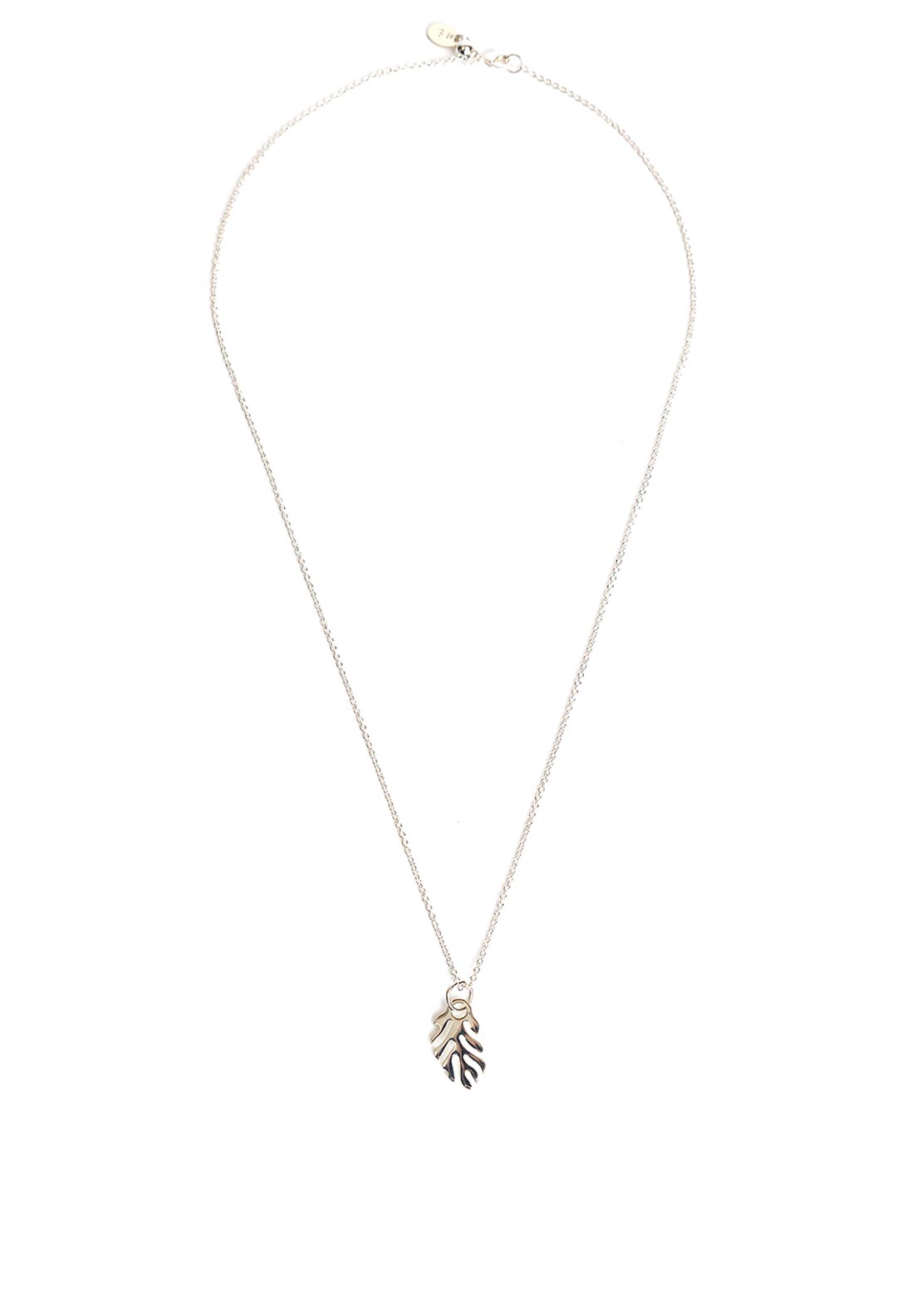 Newbridge Silverware Wish Petite Feather Pendant Necklace, Silver
