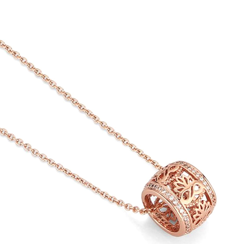 Newbridge Clear Stone Pendant Rose Gold McElhinneys - Main Image