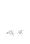 Newbridge Sun Stud Earrings, Silver