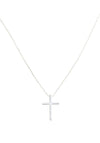 Newbridge Silver Plated Cross Pendant Necklace, Silver