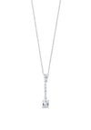 Newbridge Square Drop Pendant with Clear Stones