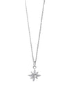 Newbridge Embellished Star Pendant Necklace, Silver
