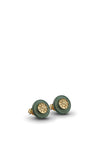 Newbridge Stud Earrings, Green