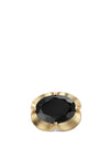 Newbridge Vintage Stone Setting Brooch, Black & Gold