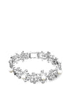 Newbridge Vintage Grace Kelly Pearl Floral Bracelet, Silver