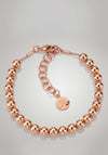 Newbridge Silverware Ti Amo Collection Small Bead Bracelet, Rose Gold