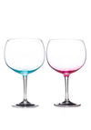 Newgrange Living Gradual His & Her Gin Pair, Blue & Pink