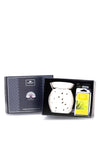 Newgrange Living Ceramic Electrical Wax Melt Burner Gift Set, Lemongrass