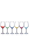 Newgrange Living Gradual Rainbow Wine Glass Set of 6, Multicoloured