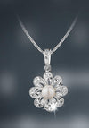 Newbridge Princess Grace Collection Vintage Floral Pendant, Pearl