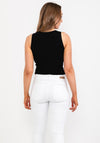 Noisy May Crop Knit Sleeveless Top, Black
