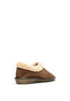 Norkidas Suede Sherpa Trim Slippers, Brown