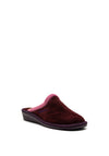 Nordikas Womens Slip On Mule Slipper, Wine