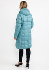Normann Square Quilted Down Filled Long Coat, Mint