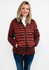Normann Detachable Hood Short Jacket, Burgundy