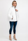 Normann Zipped Collar Quilted Jacket, White