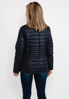 Normann Zipped Collar Quilted Jacket, Navy