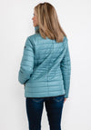 Normann Zipped Collar Quilted Jacket, Duck Egg