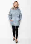 Normann Sporty Sleeve Quilted Jacket, Silver