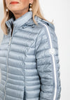 Normann Sporty Sleeve Quilted Jacket, Silver