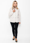 Normann Light Quilted Reversible Jacket, Beige Multi