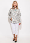 Normann Light Quilted Reversible Jacket, Silver Multi