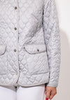 Normann Light Quilted Reversible Jacket, Silver Multi