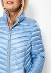 Normann Down Free Quilted Short Jacket, Blue