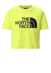 The North Face Girls Cropped T-Shirt, Spring Green