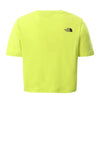 The North Face Girls Cropped T-Shirt, Spring Green